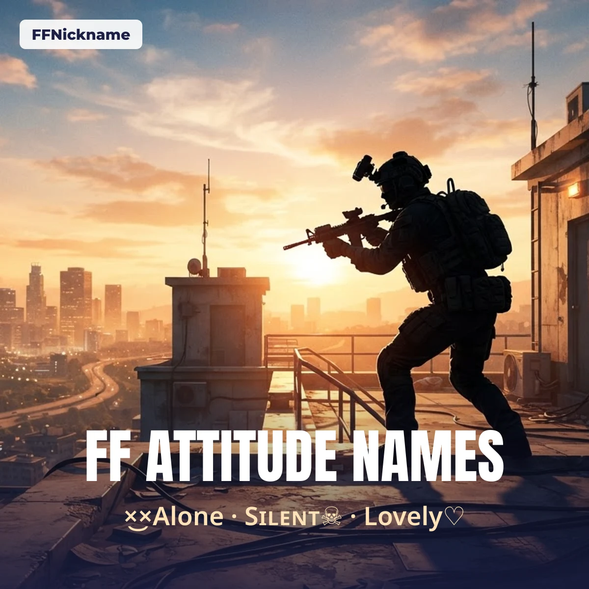 FF attitude names for an alone boy style such as ×͜× Alone Boy