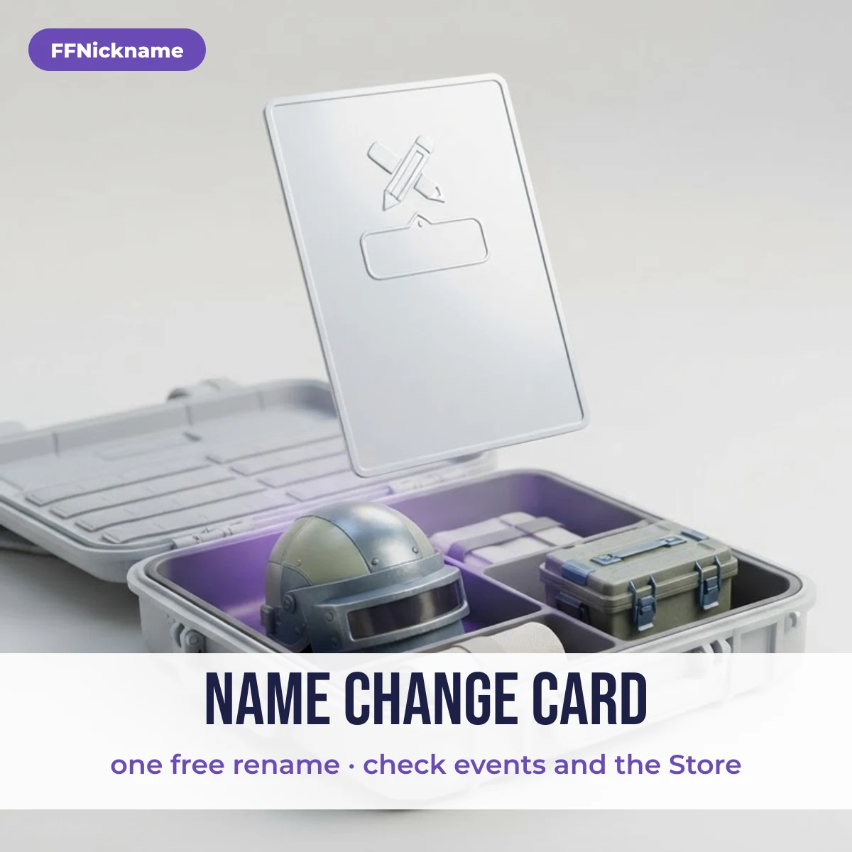 Free Fire name change card used to rename your character without diamonds
