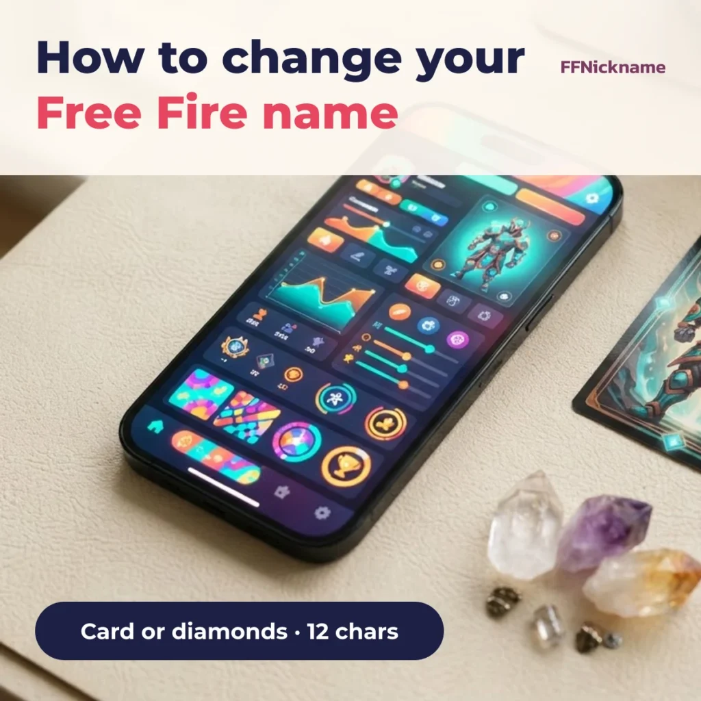 How to change your Free Fire name with a name change card or diamonds