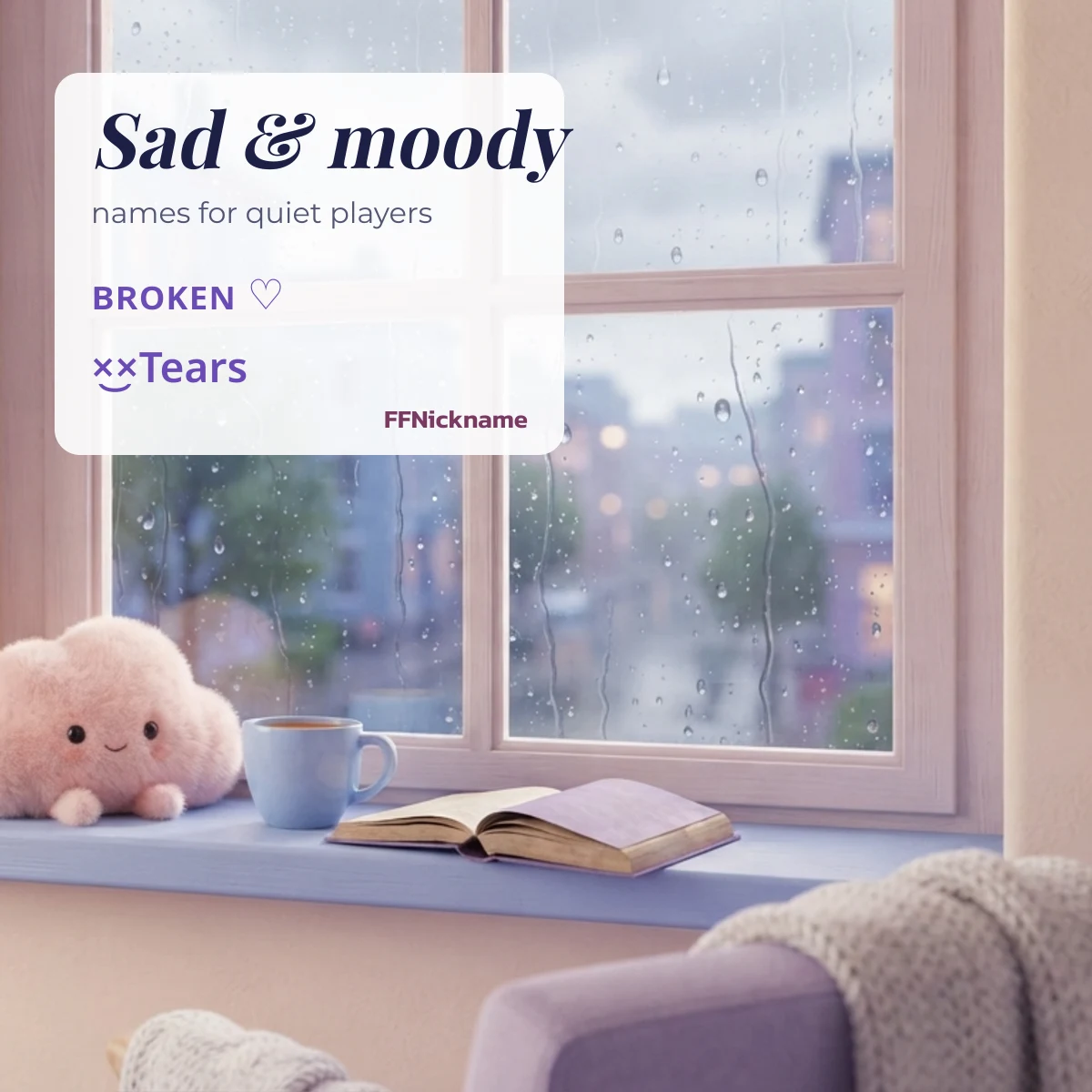 Sad FF attitude names with a dark heart for moody players